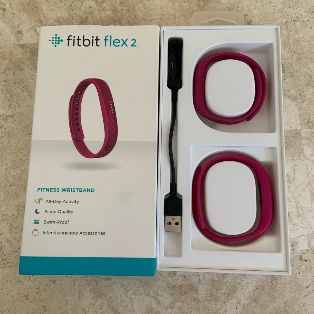 Fitbit Flex 2 with pink bands